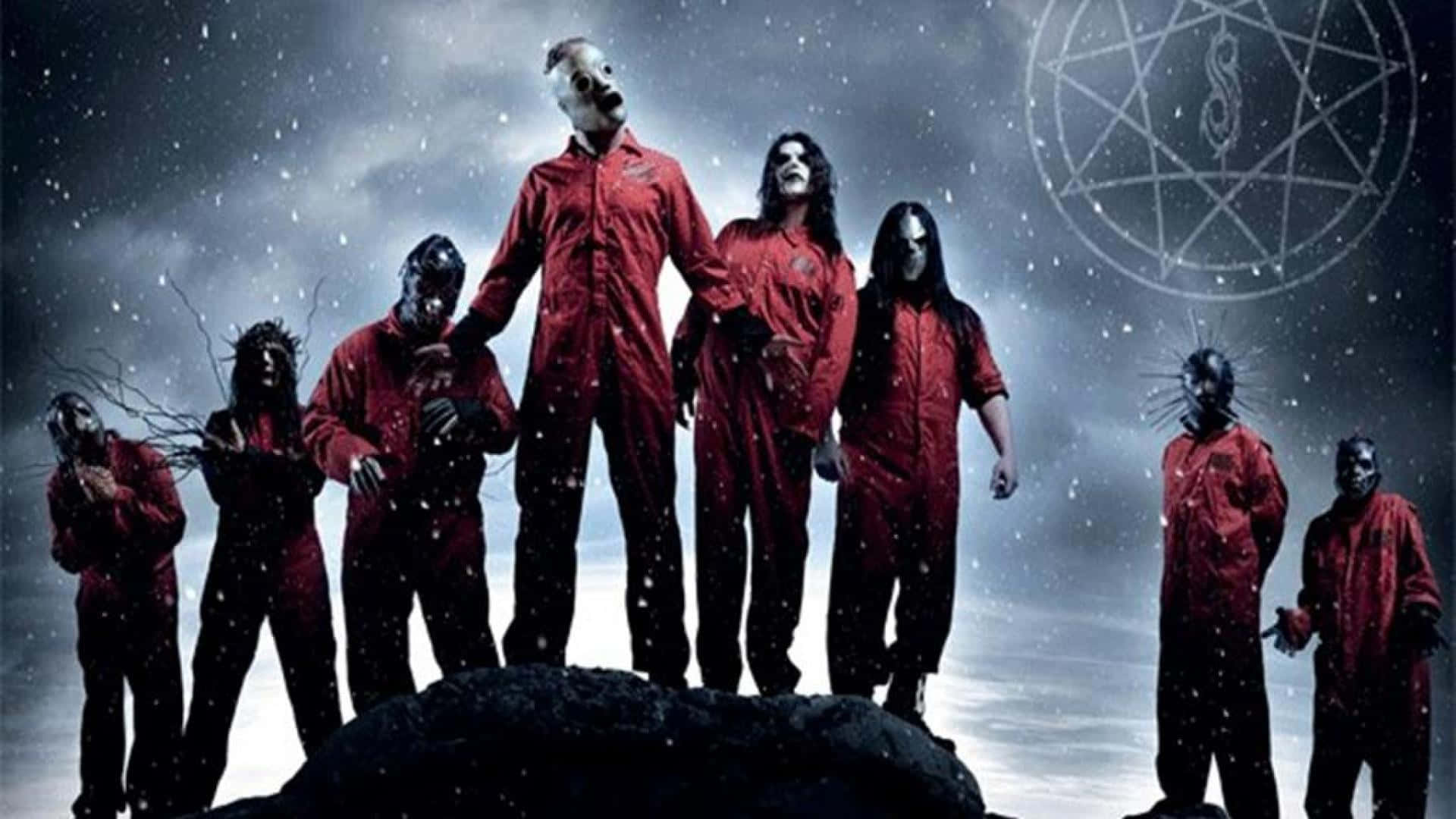 Get The Wild Sound Of Slipknot On Your Computer With This Desktop Wallpaper!