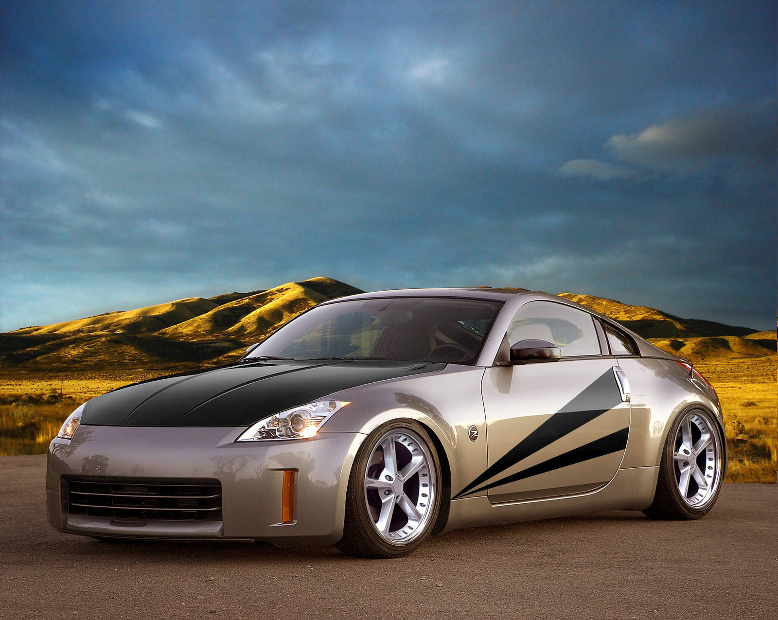 Get The Wind In Your Hair With The Sporty Nissan 350z Background