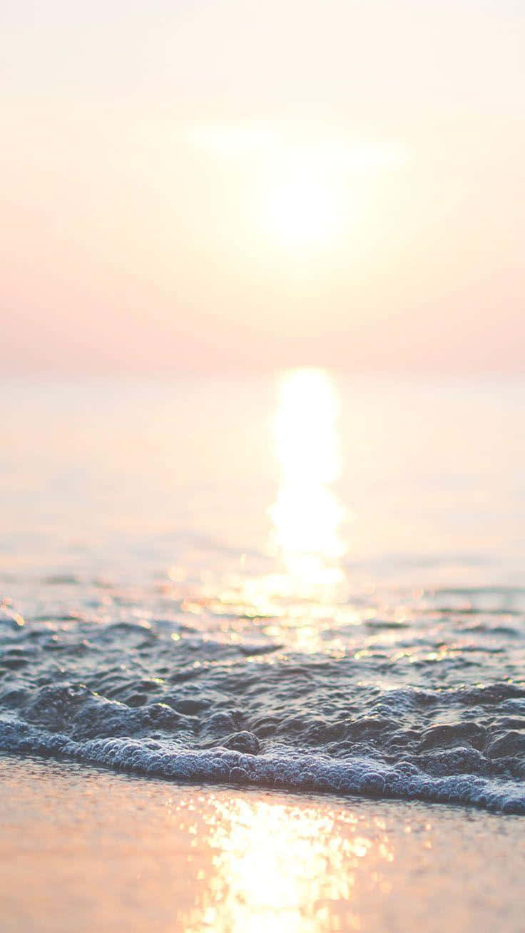 Get Up And Smell The Fresh Sunrise, With An Iphone Ready To Capture The Best Moments. Background