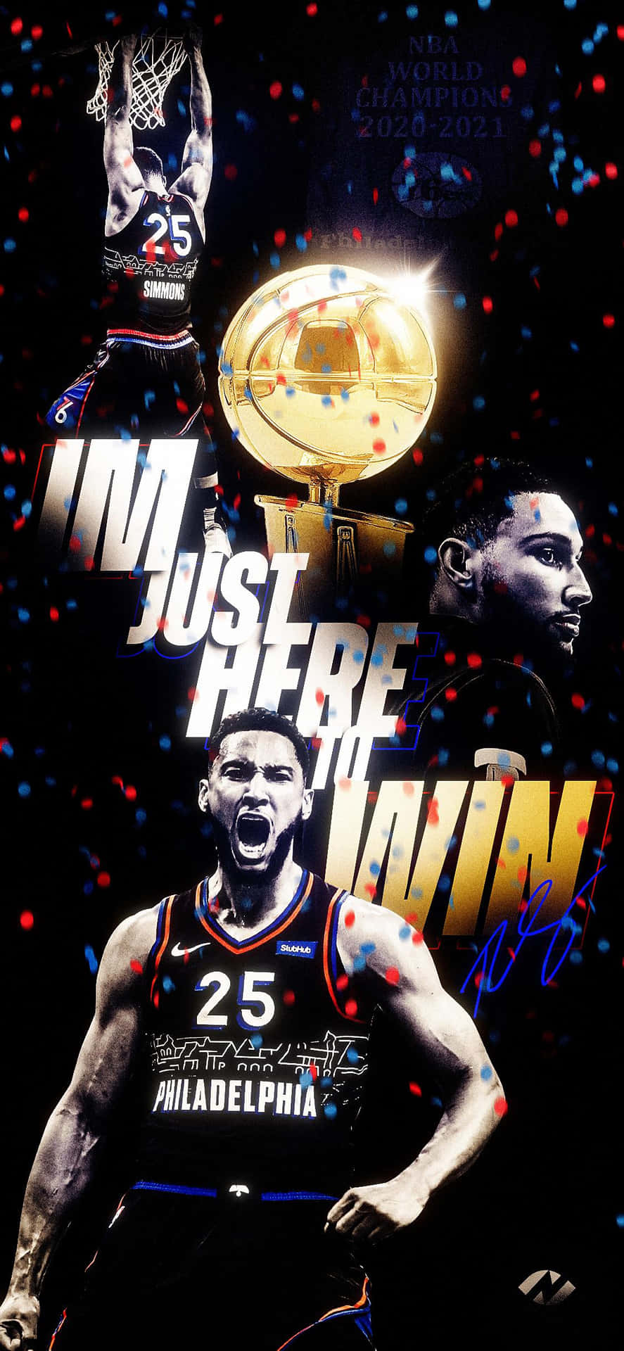 Get Your 76ers Iphone And Show Off Your Team Spirit. Background