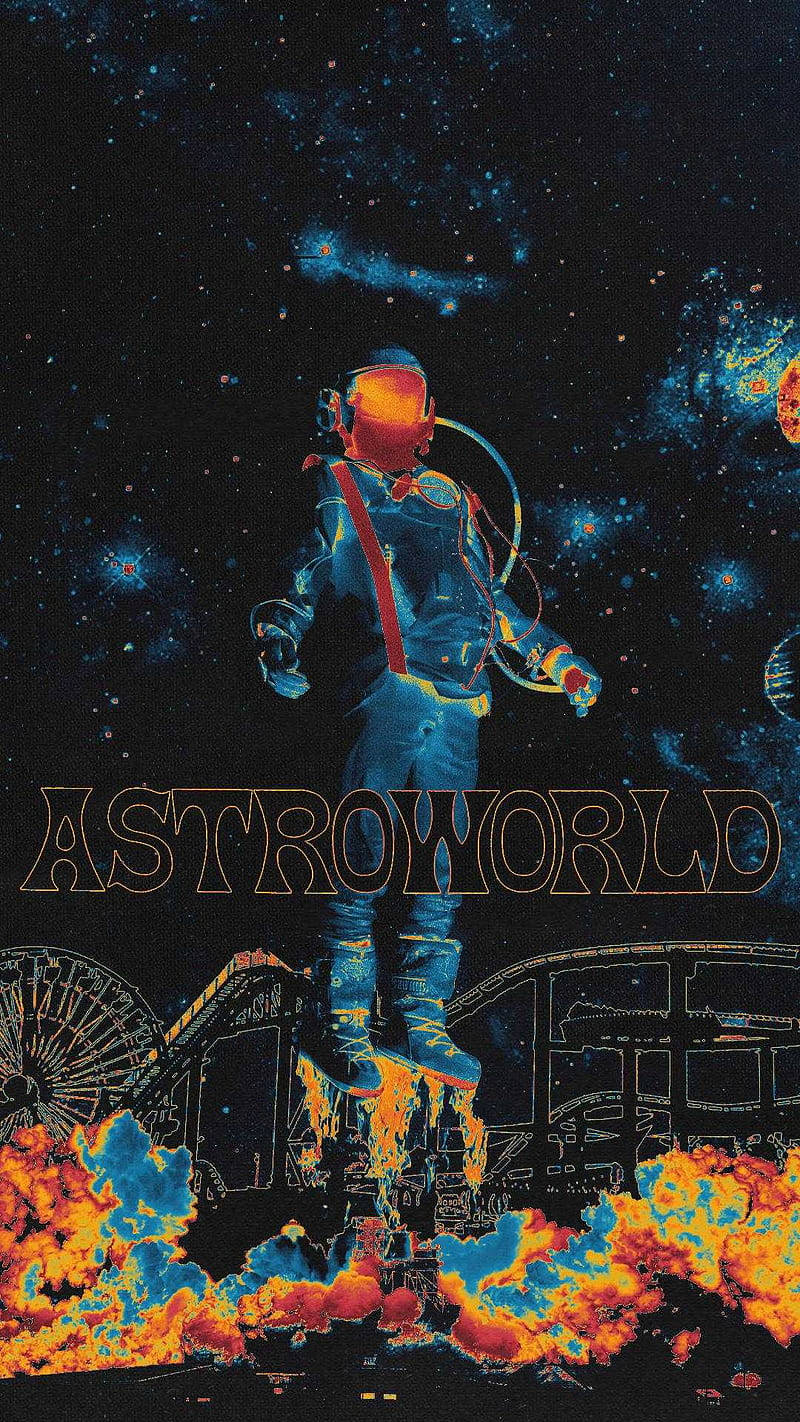 Get Your Astroworld Rides In Your Hands With The Power Of The Iphone Background