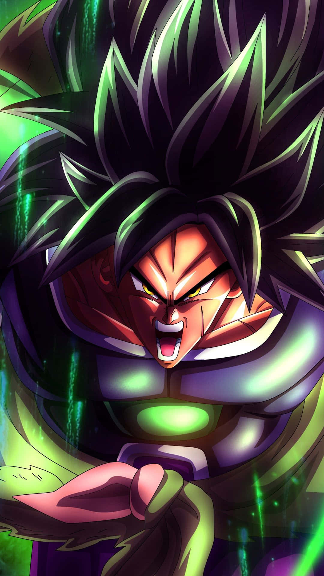 Get Your Digital Life On Track With The Sleek And Modern Broly Iphone Background