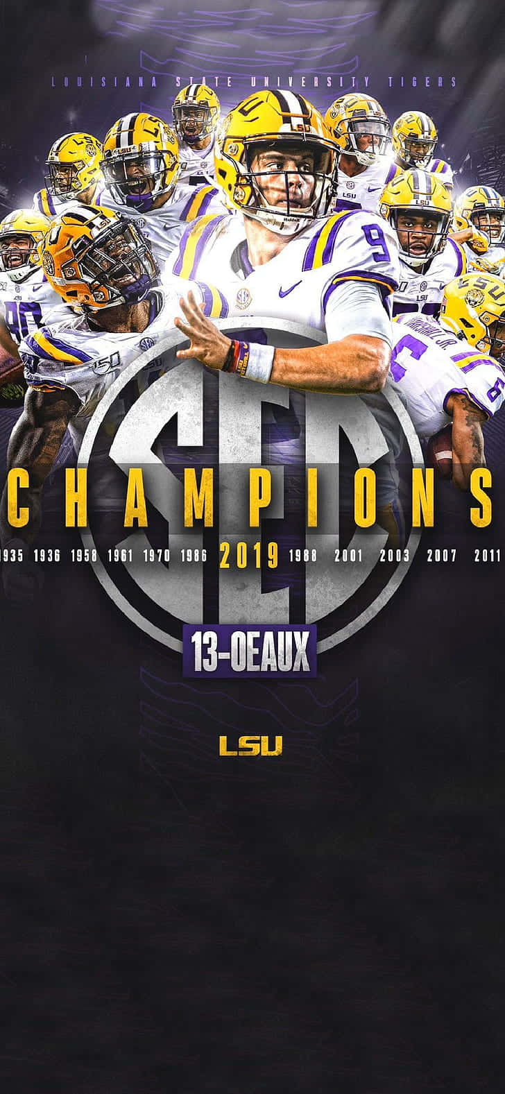 Get Your Favorite Lsu Tigers Team Logo As Wallpaper For Your Iphone Background
