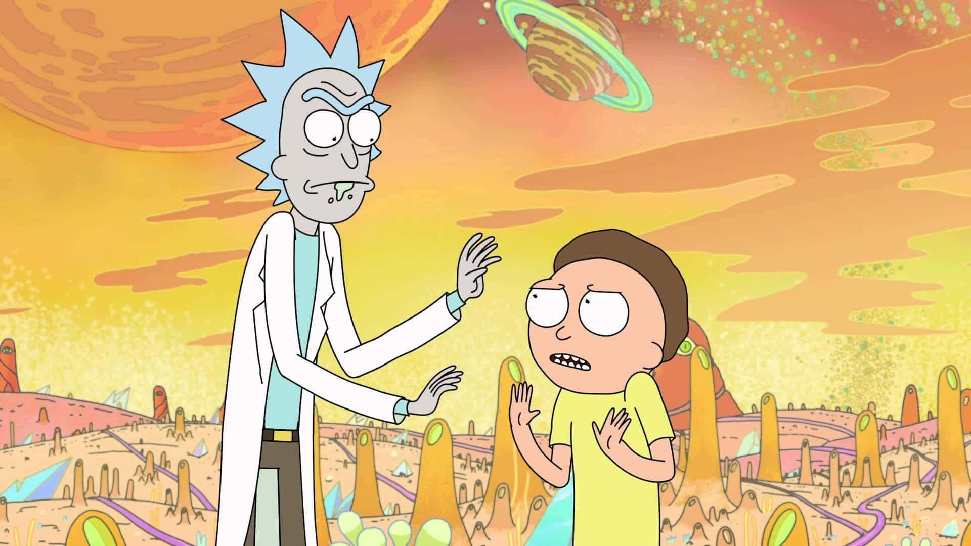 Get Your Fill Of Adventure With Rick And Morty Backwoods Background