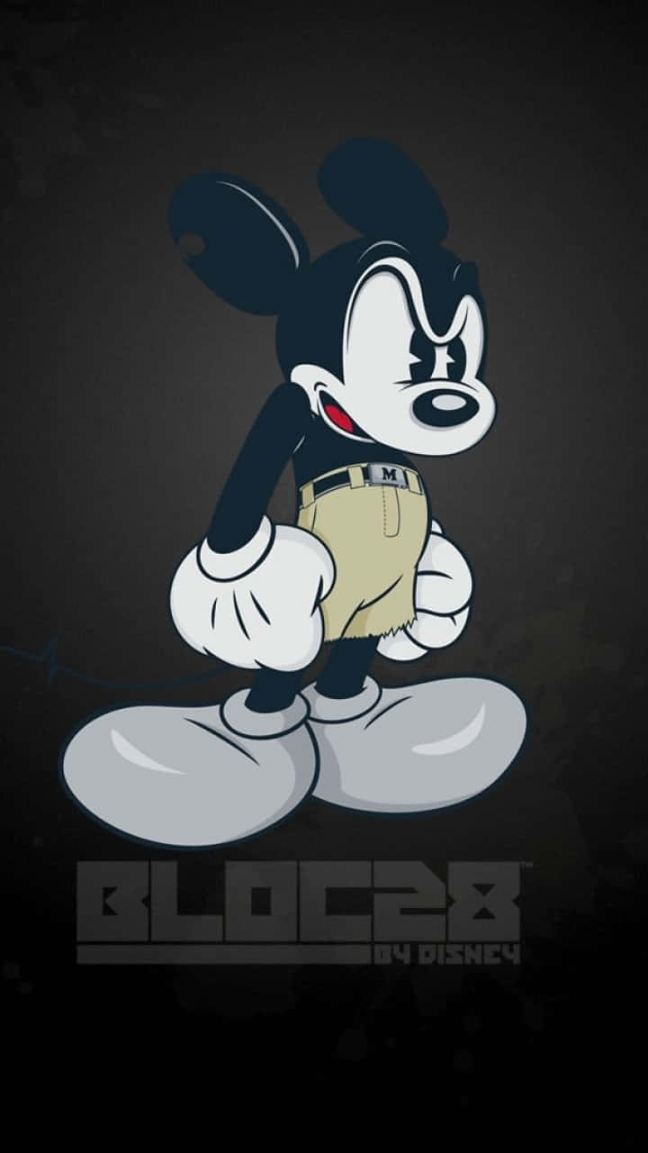 Get Your Hands On The Latest Black Mickey Mouse Phone! Background