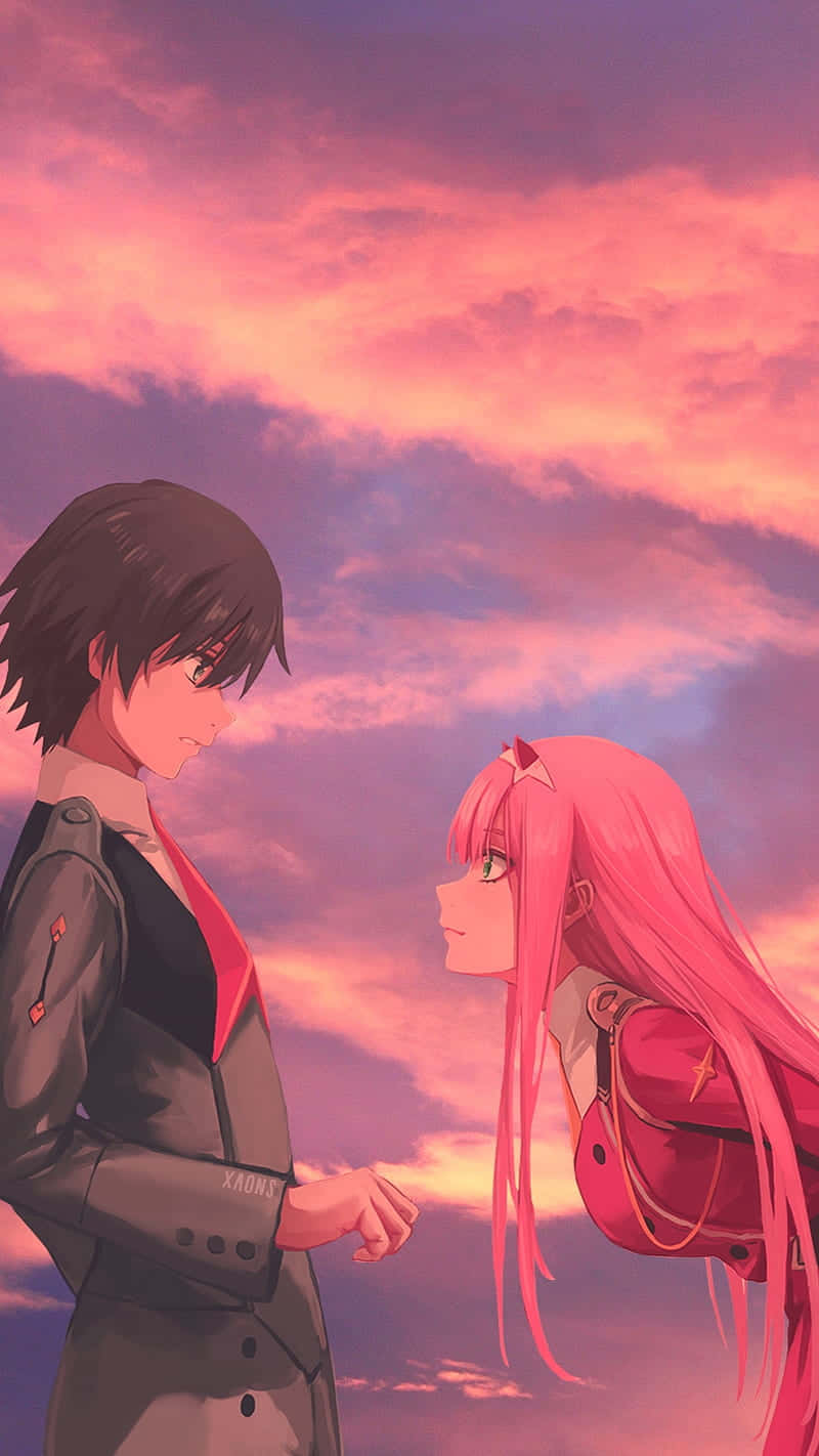 Get Your Hands On The Latest Darling In The Franxx Phone Background