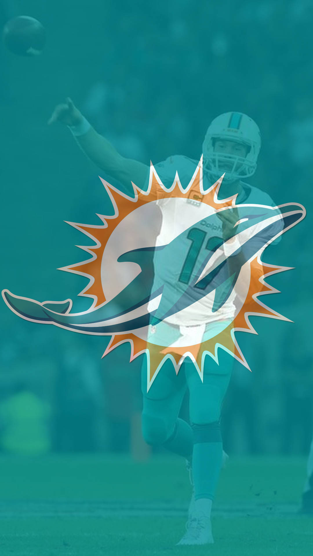 Get Your Miami Dolphins Pride On Your Phone With A Miami Dolphins Iphone Background