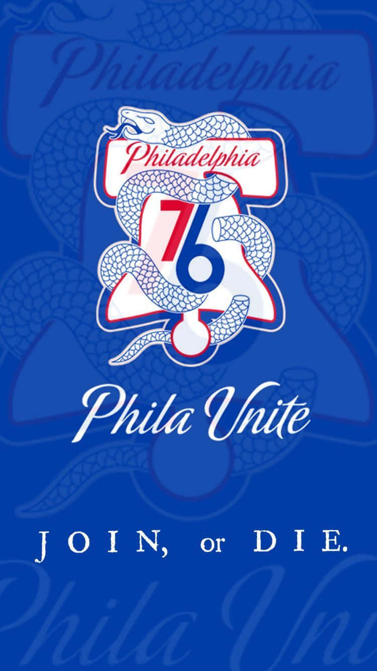 Get Your Nba Game On With The Sixers Iphone Background