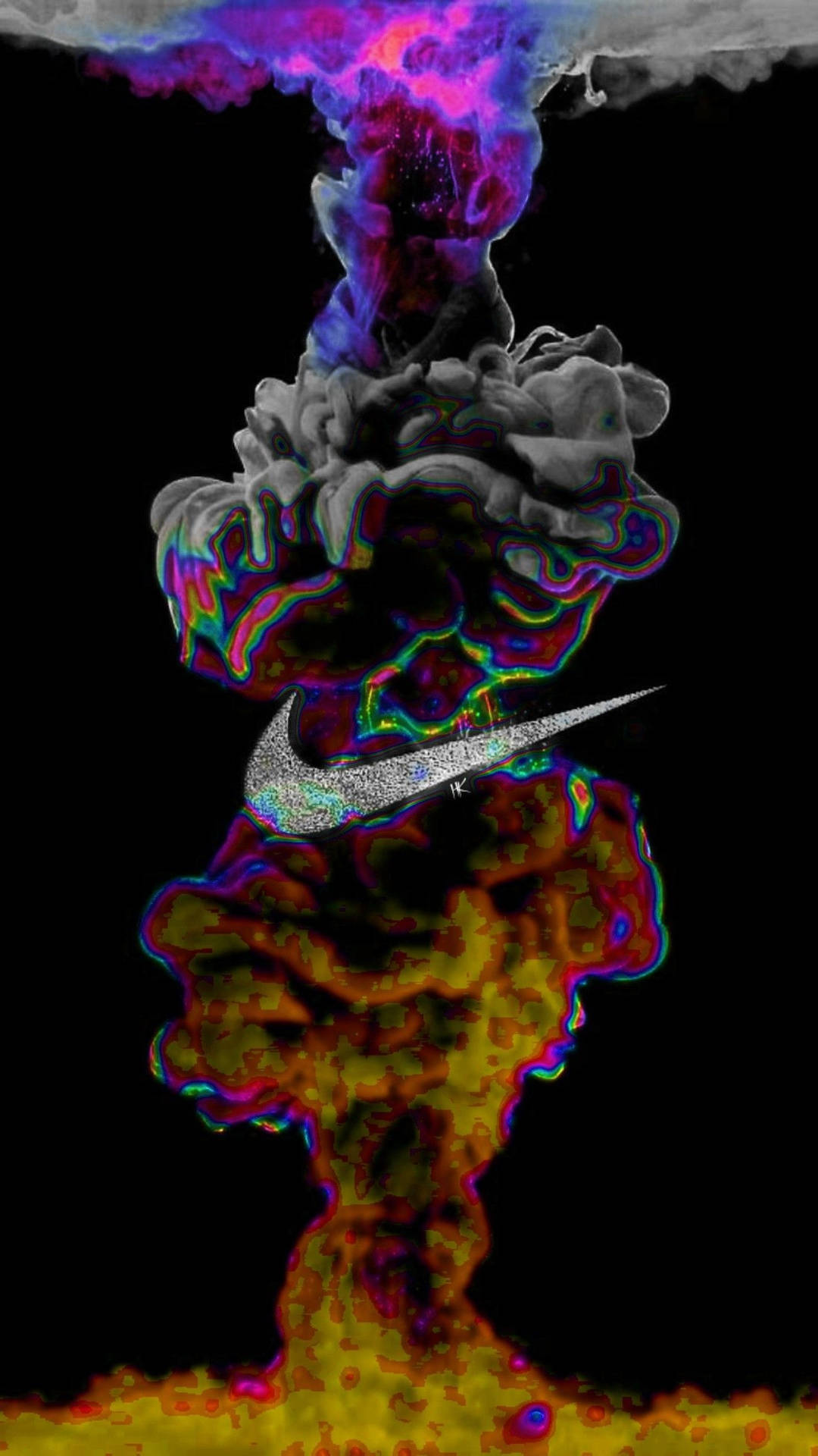 Get Your Nike Swag On With This Unique Graffiti Artwork. Background