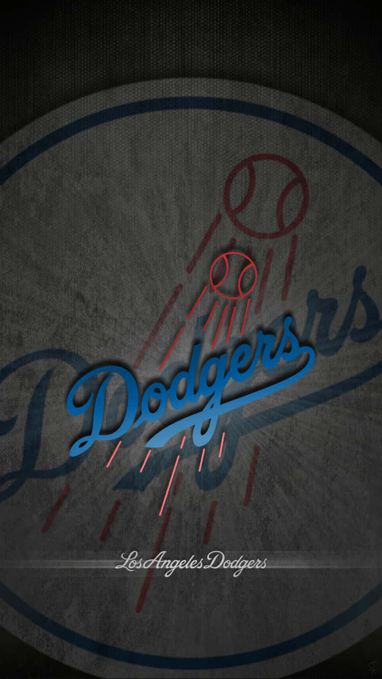 Get Your Official Mlb Los Angeles Dodgers Iphone Wallpaper From Wallpapers.com Background