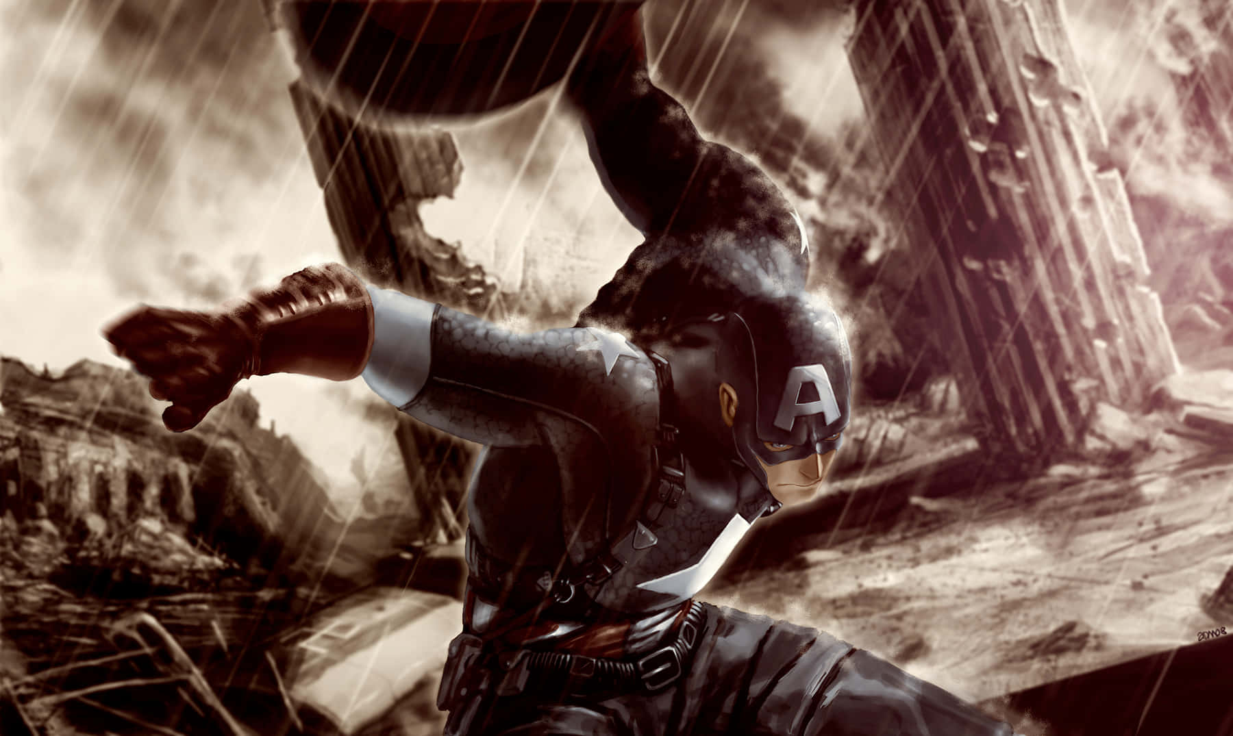 Get Your Patriotism On With Captain America's Style Background