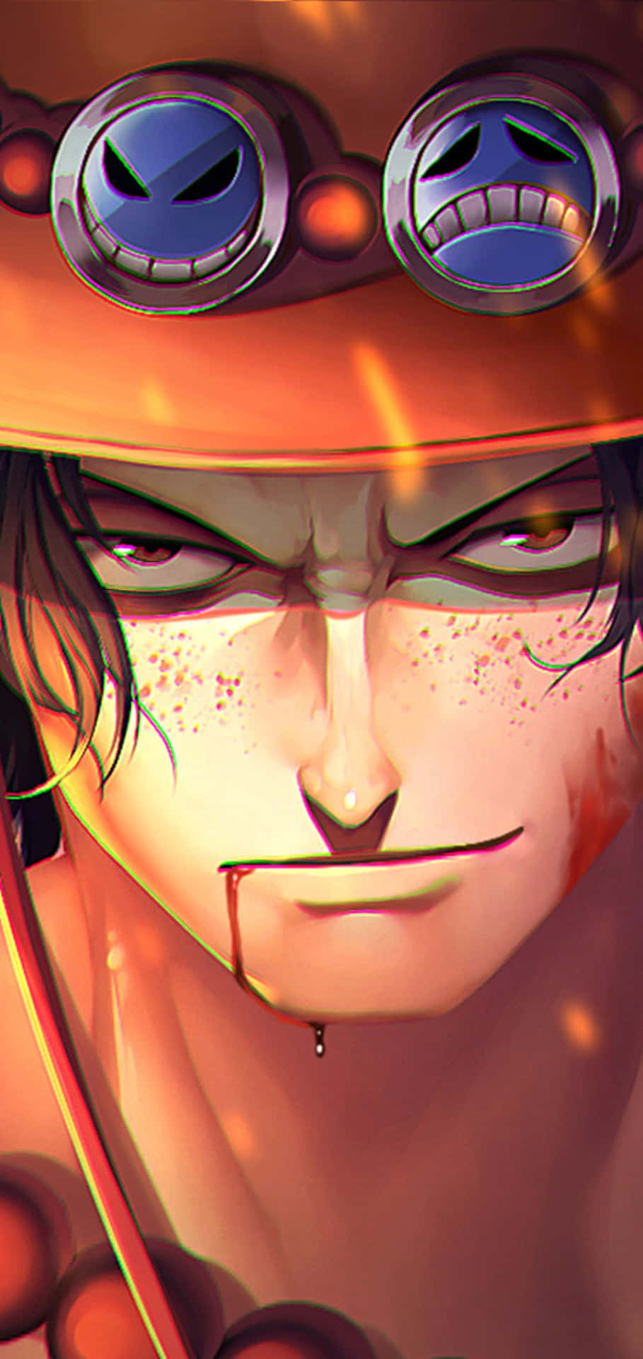 Get Your Phone Stand Out From The Rest With This Stylish Iphone 11 Red Anime Wallpaper. Background