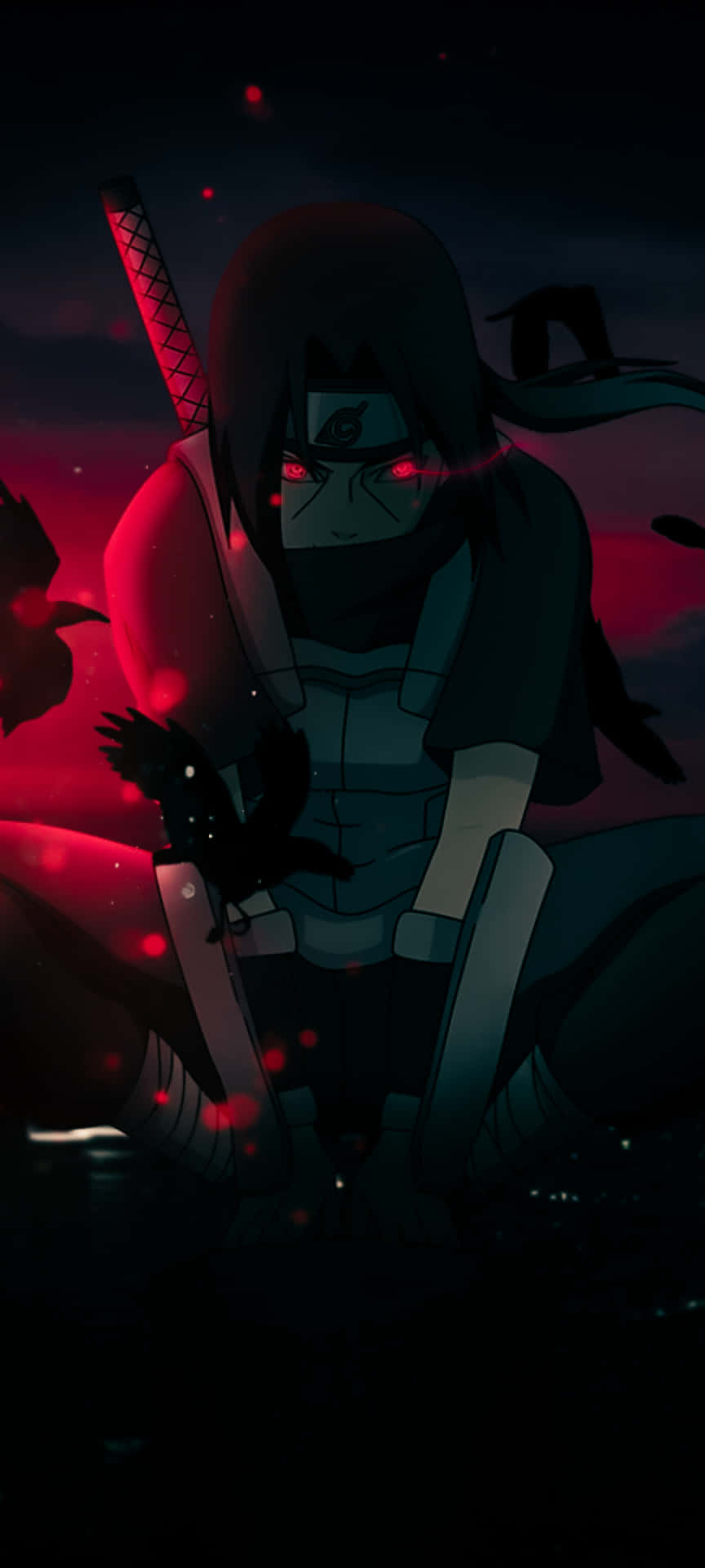 Get Your Share Of The Soul Of The Shinobi - Uchiha Iphone Background