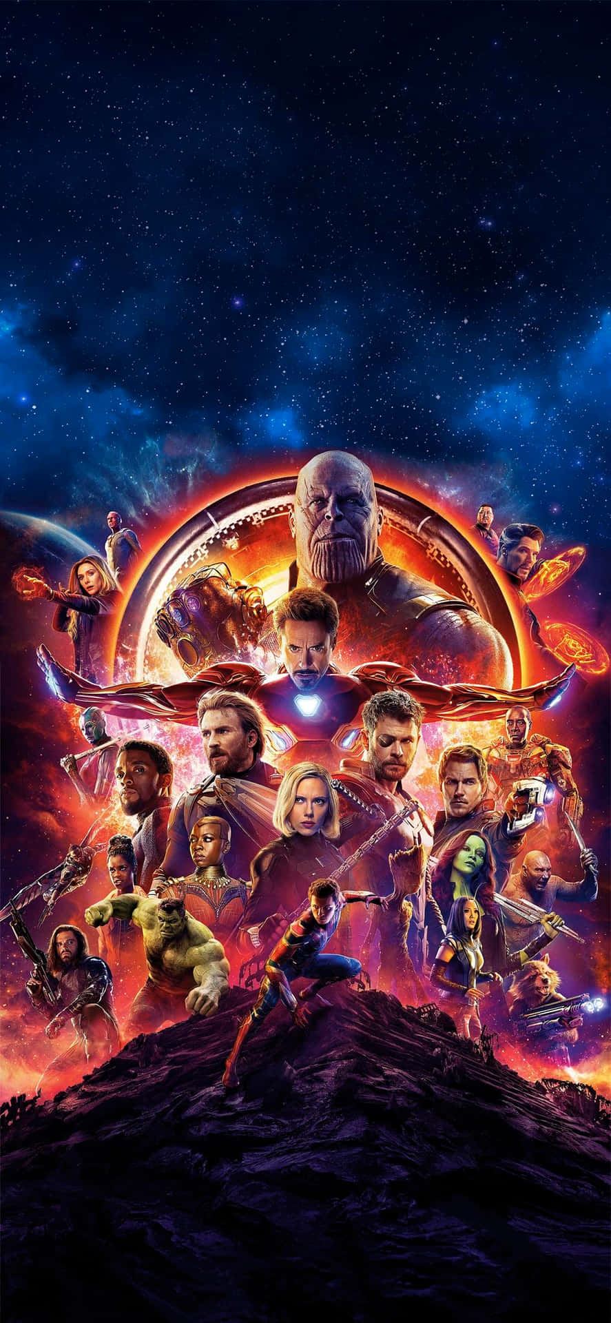 Get Your Silver Screen Superhero Movie Look On Your Mobile Device With This Avengers Endgame Themed Iphone Wallpaper Background