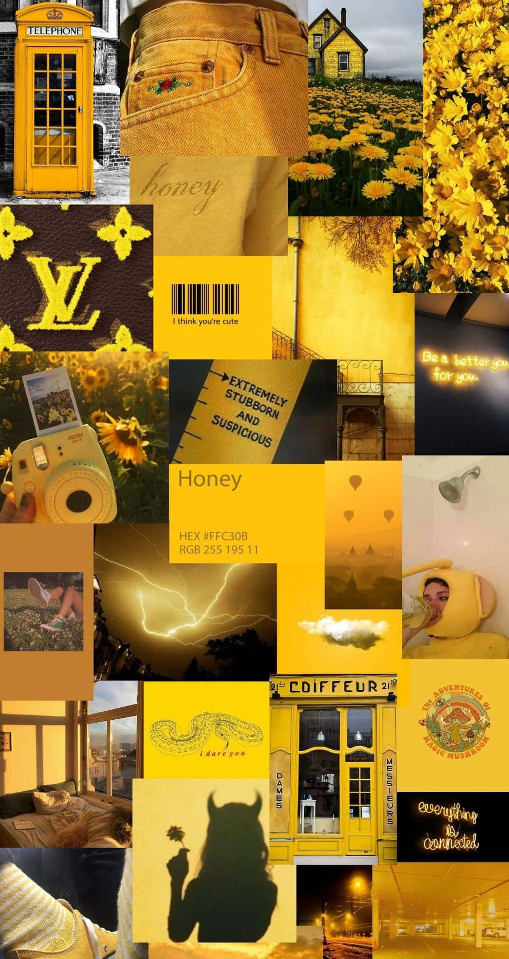 Get Your Stylish Game On With Yellow Baddie Fashion Background
