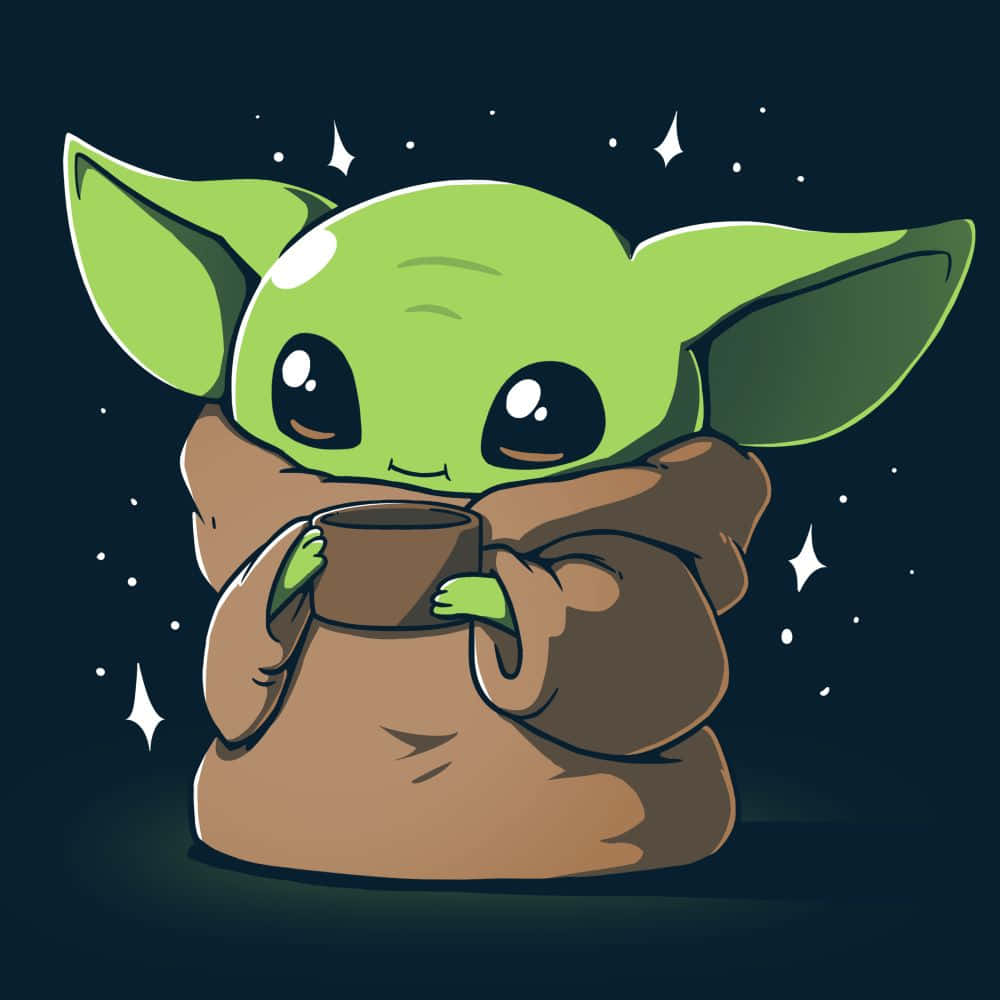 Get Your Wisdom On With Cartoon Yoda! Background