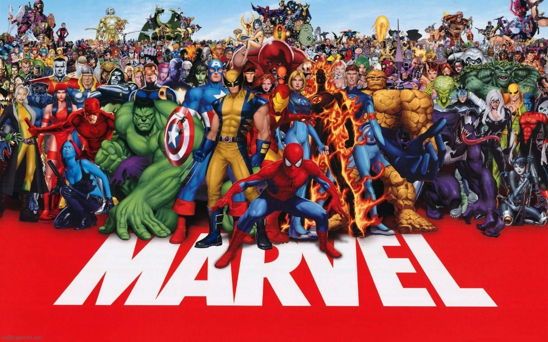 Get Your Work Done In Style With This Awesome Avengers Themed Laptop. Background