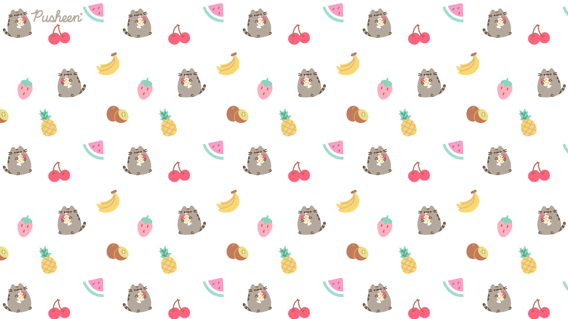 Get Your Work Done On A Pusheen Pc Background