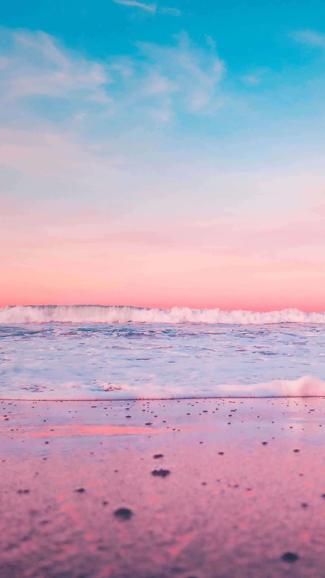 Getaway To Paradise: Relax On A Picturesque Retro Beach Background