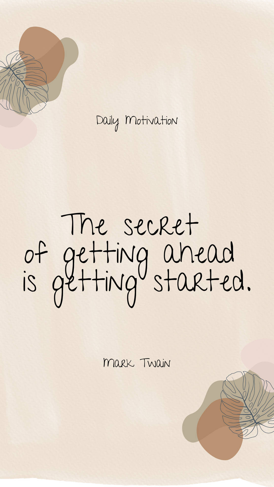 Getting Ahead Motivational Quotes Aesthetic Background