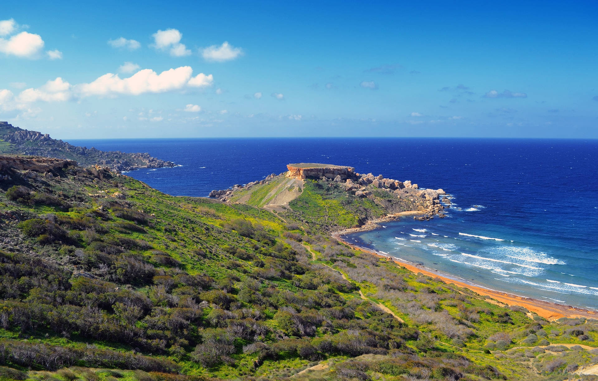 Għajn Tuffieħa Bay Malta Background