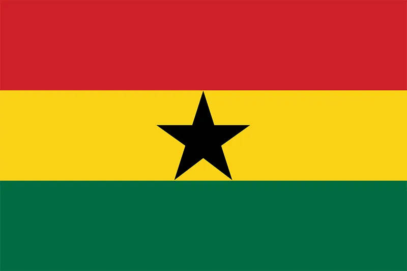 Ghana Flag Black Star Background