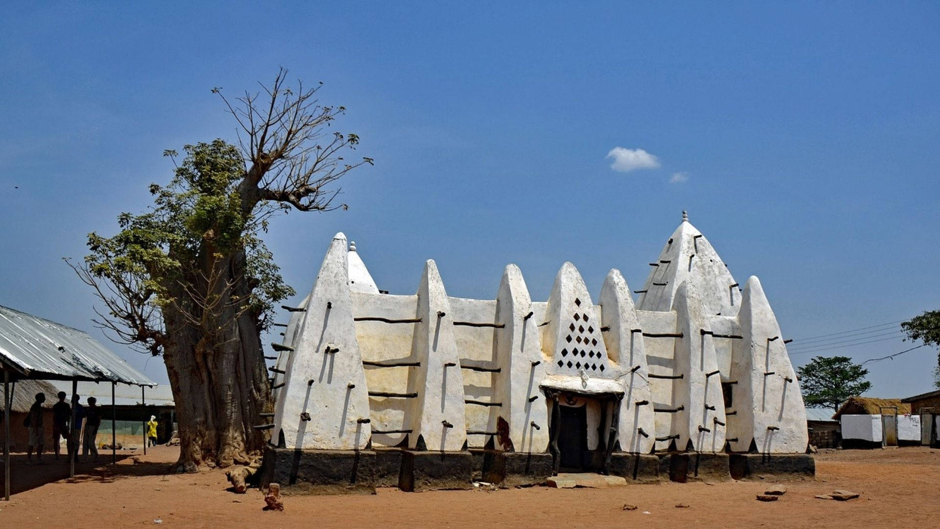 Ghana Larabanga Mosque Background
