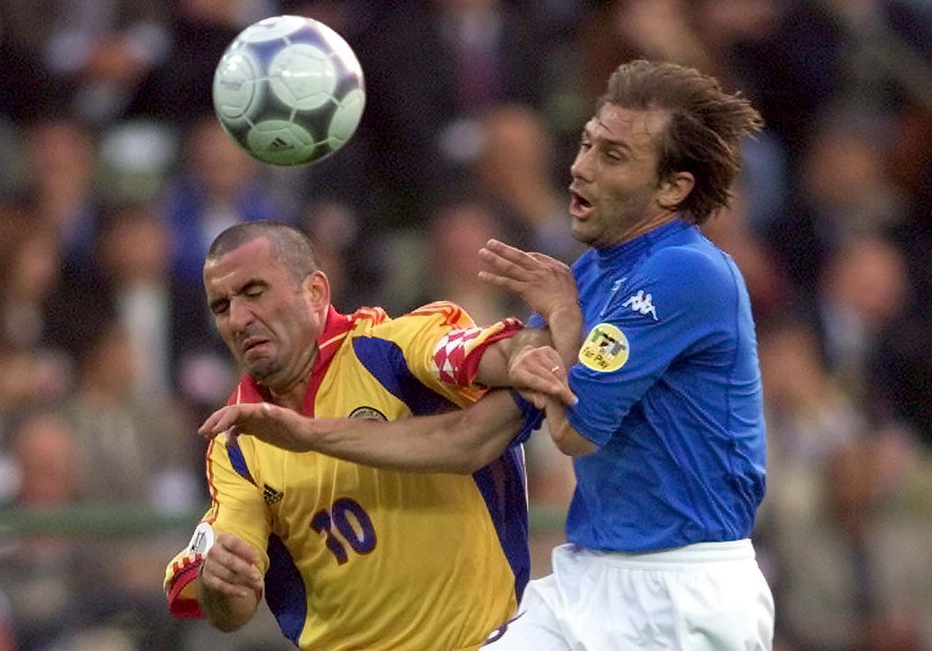 Gheorghe Hagi And Antonio Conte Background