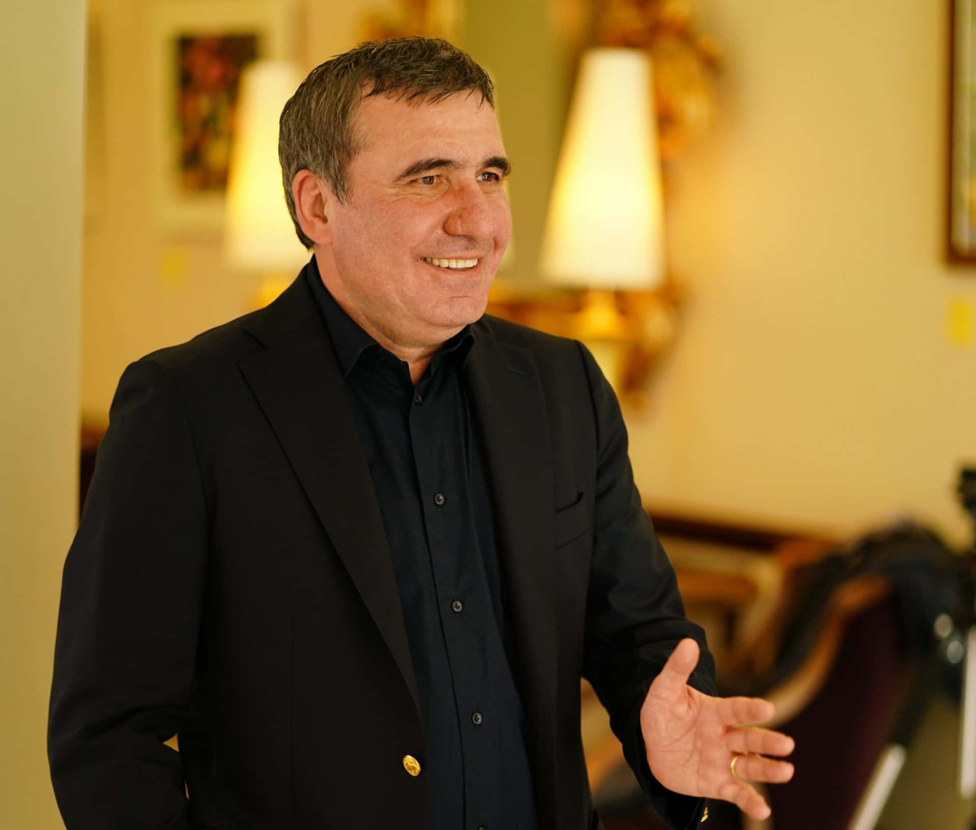 Gheorghe Hagi At Athenee Palace Hotel