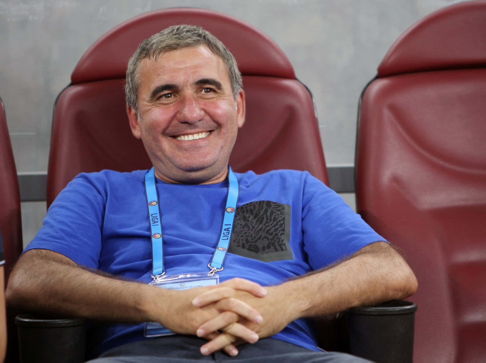 Gheorghe Hagi Football Icon And Legend Background