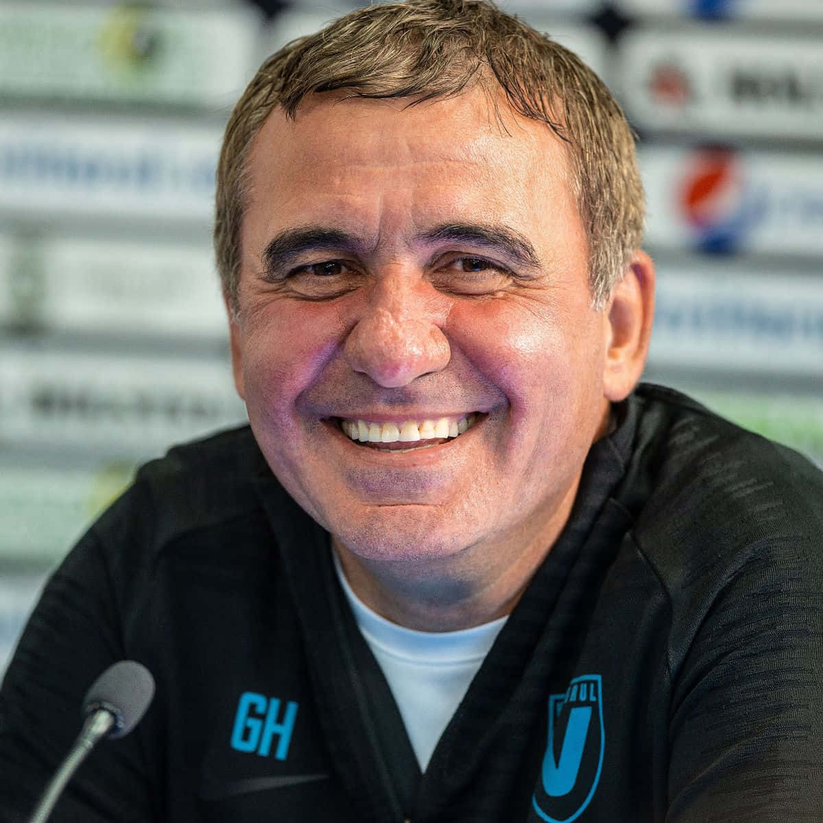 Gheorghe Hagi In Action Background