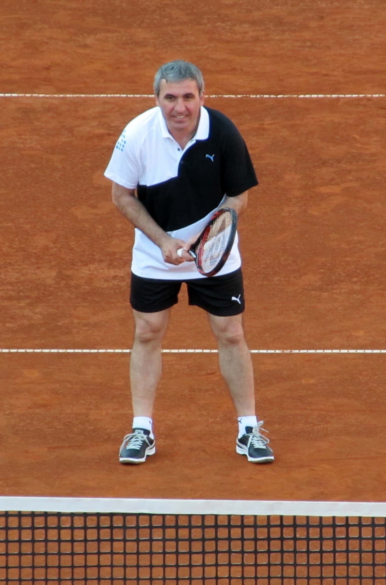 Gheorghe Hagi Playing Tennis