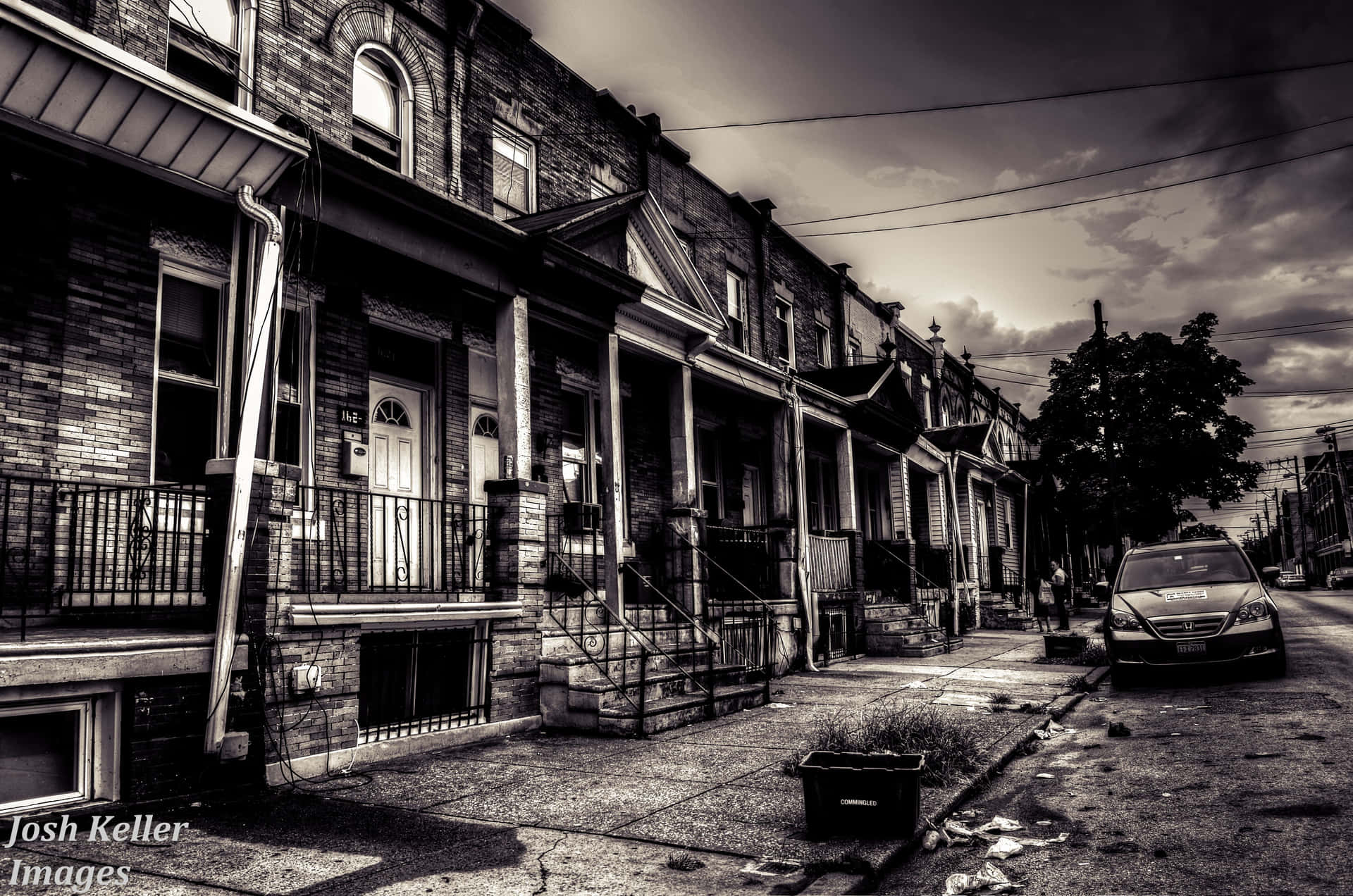 Ghetto Hood Black White Photography Background