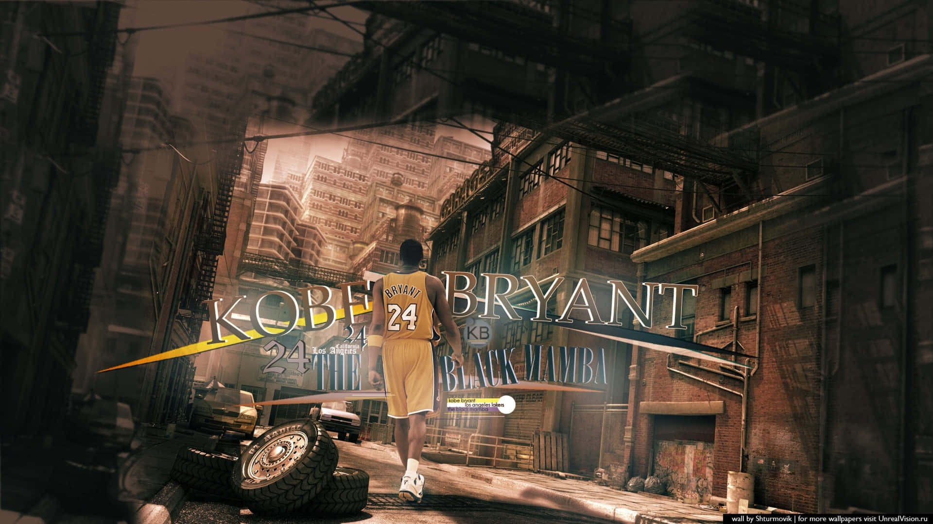 Ghetto Hood Kobe Bryant Background