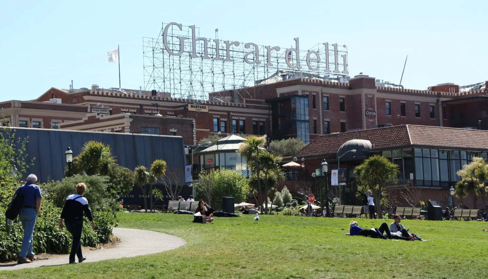 Ghiradelli Square From The Garden