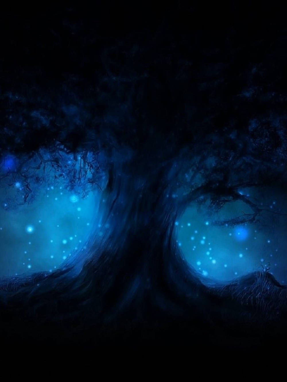 Ghost Aesthetic Spirit Tree Background