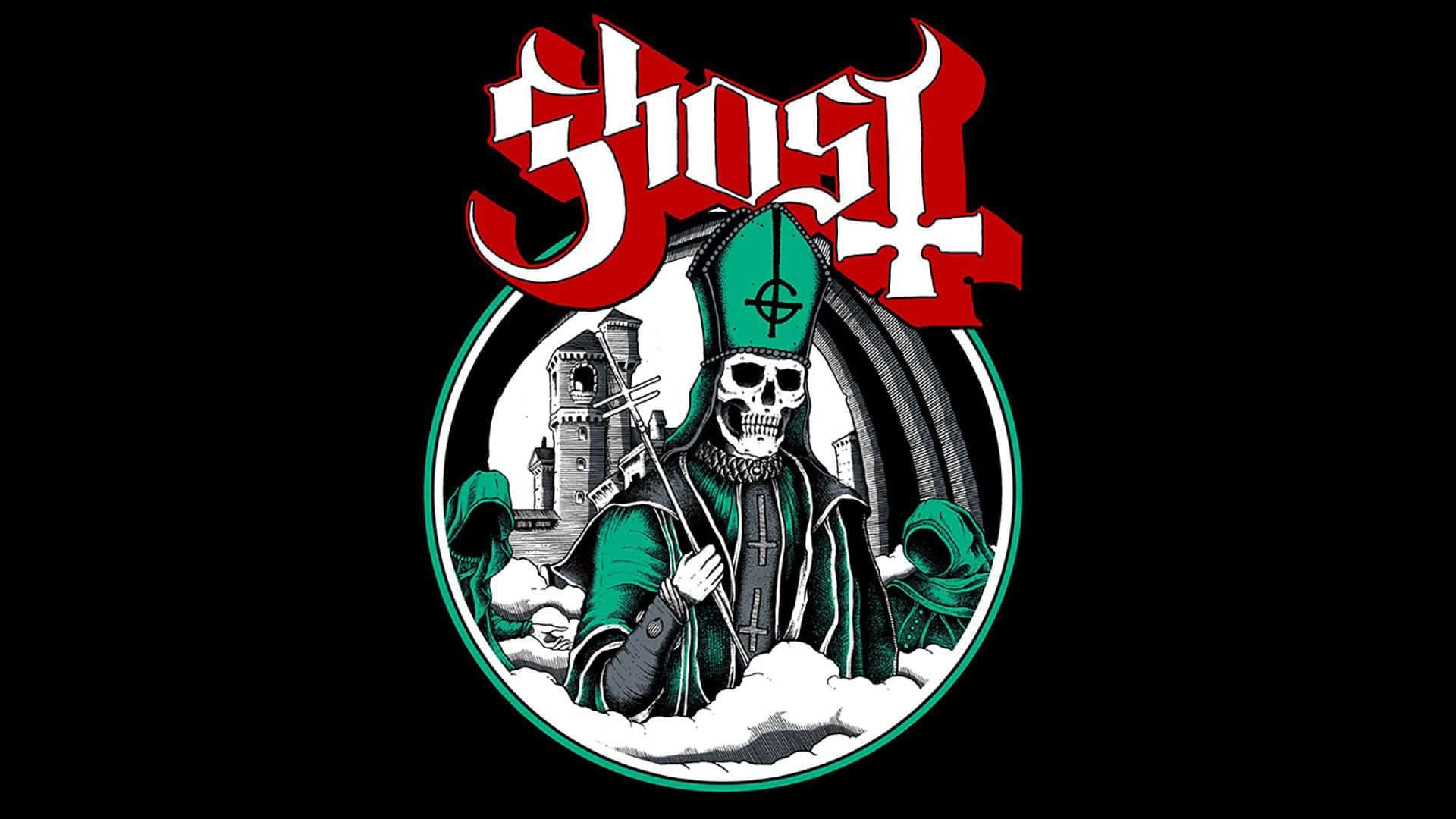 Ghost Band Green Papa Nihil Background