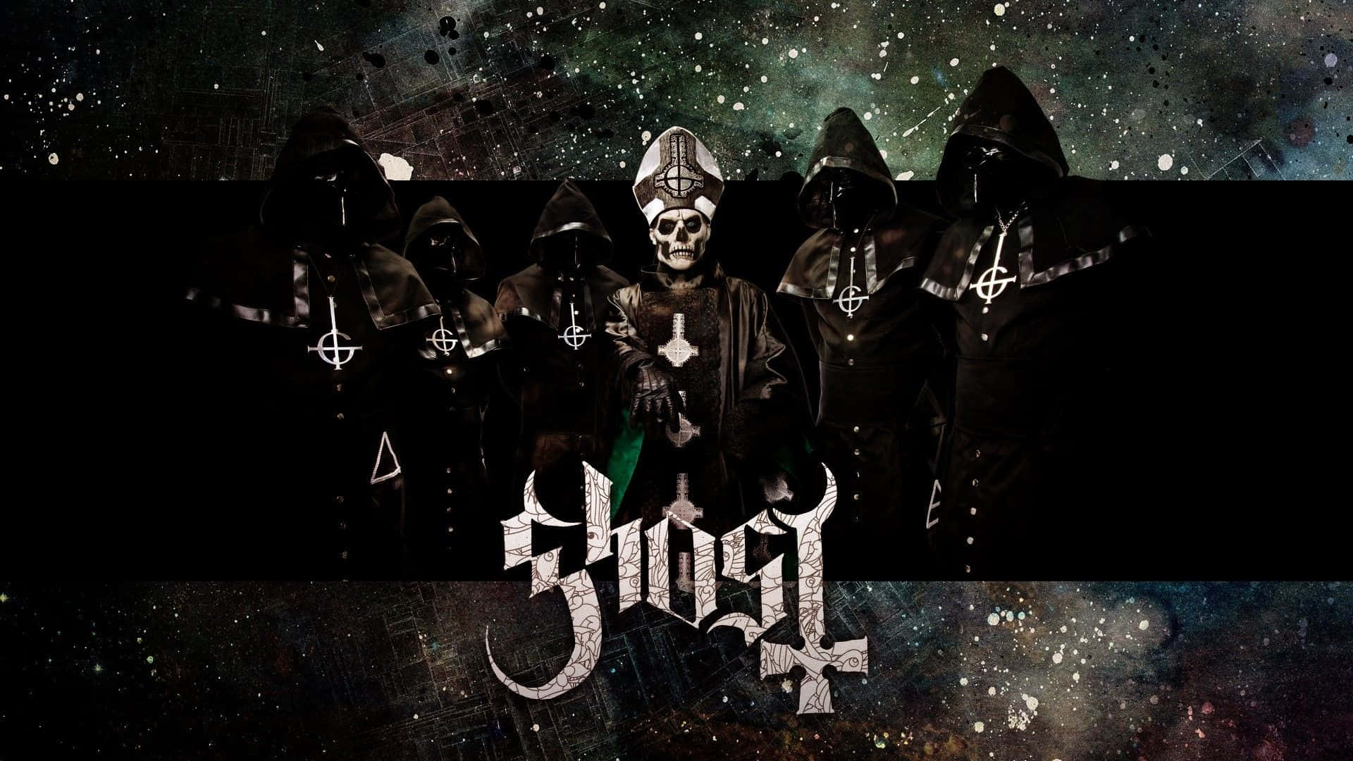 Ghost Band Members Galaxy Background