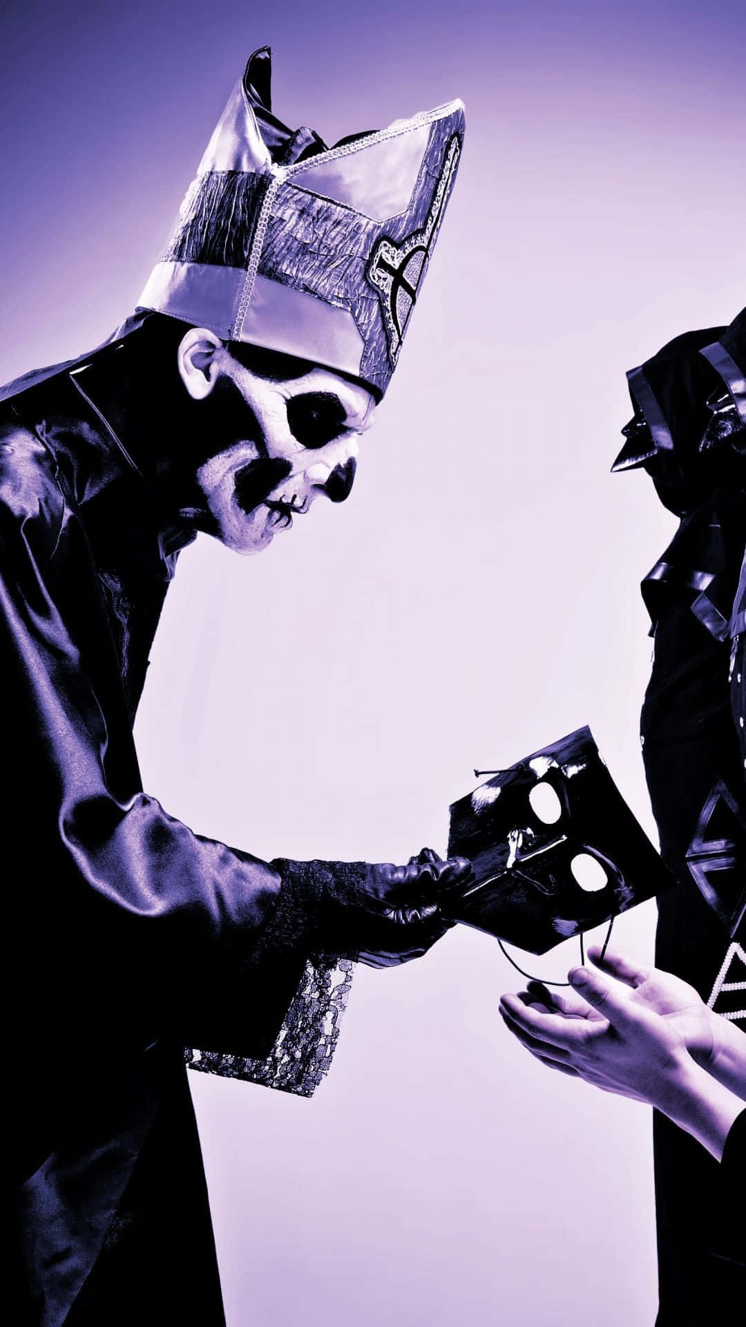 Ghost Band Papa Nihil Giving Black Mask Background