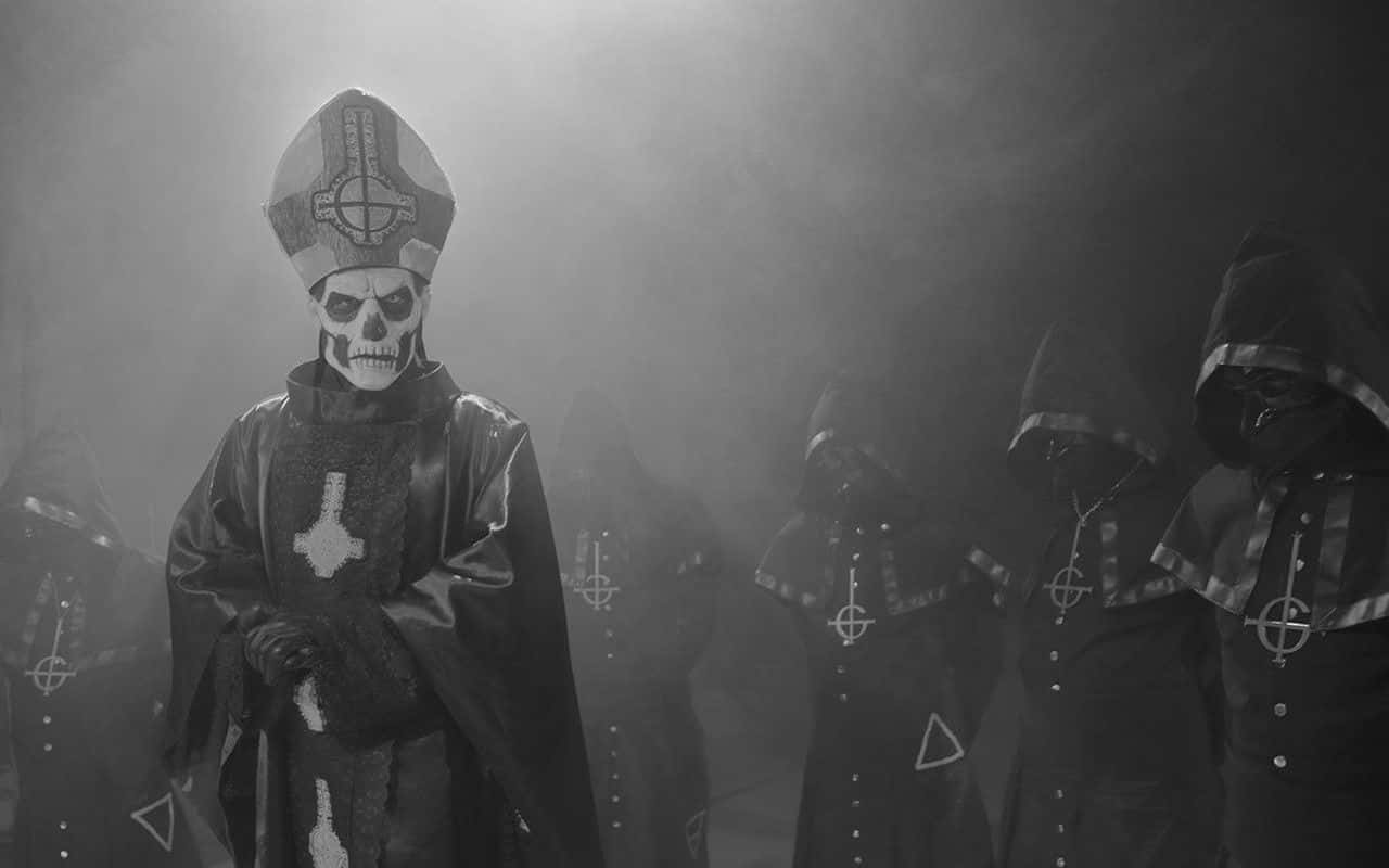 Ghost Band Papa Nihil In A Ceremony Background