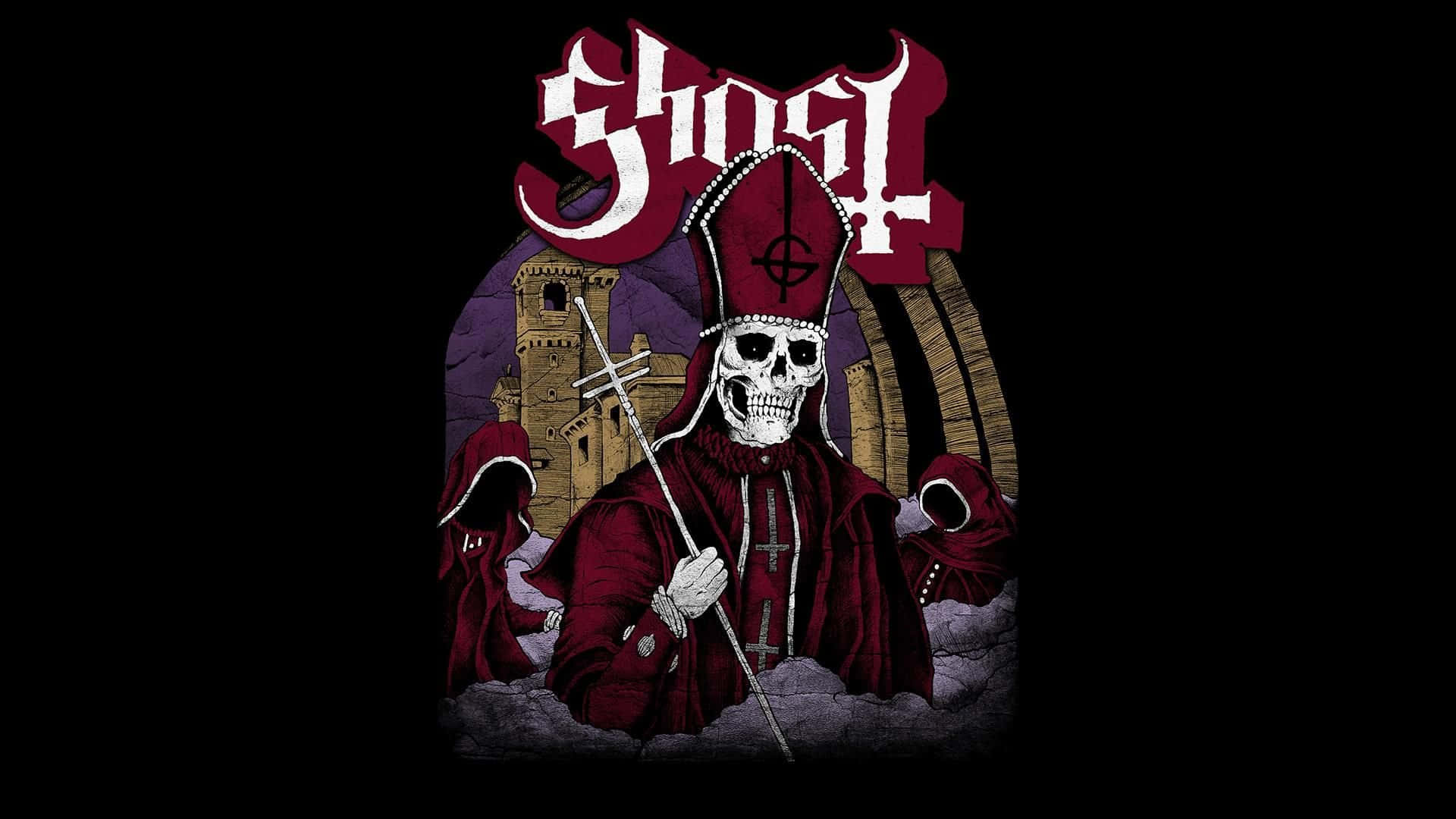 Ghost Band Papa Nihil Red Outfit Background