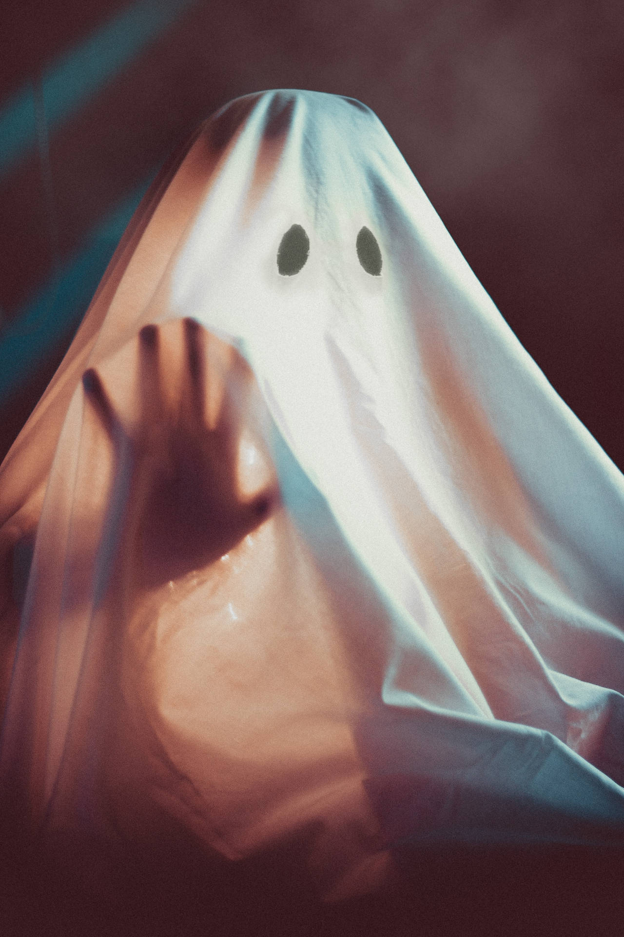 Ghost Costume Halloween Phone Background