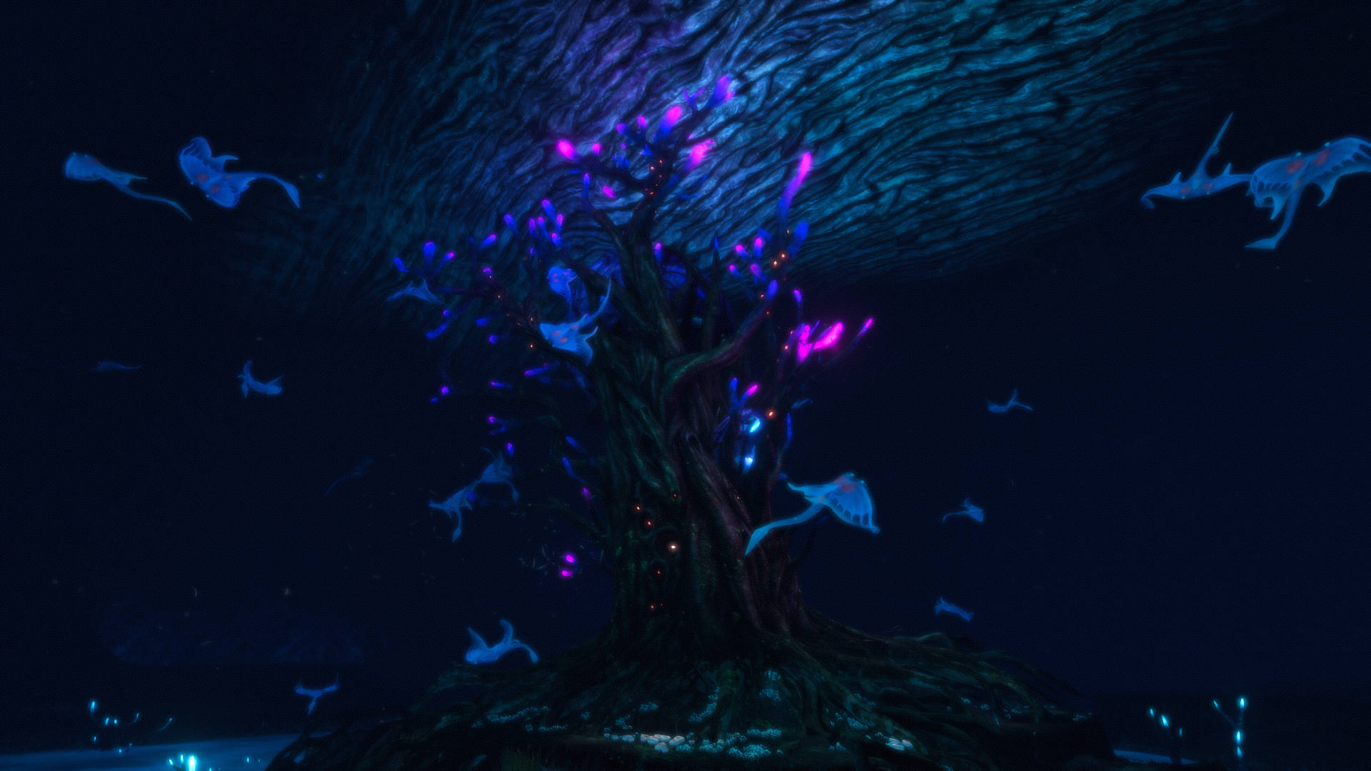 Ghost Leviathan Hatching Tree Background