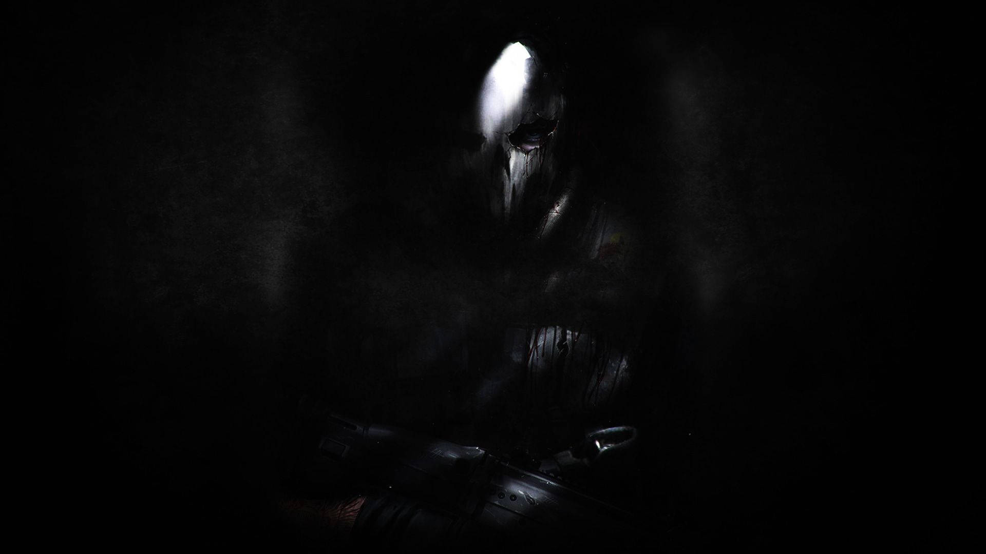 Ghost Mask Soldier Background