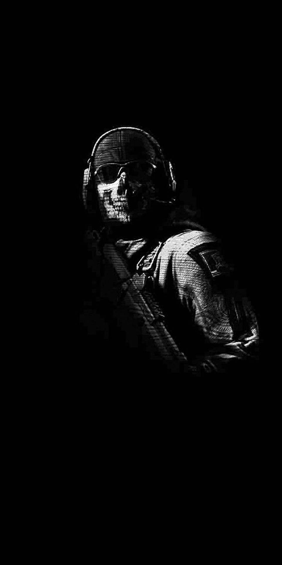 Ghost Of Duty - Monochrome War Scene In Call Of Duty Mobile Game Background