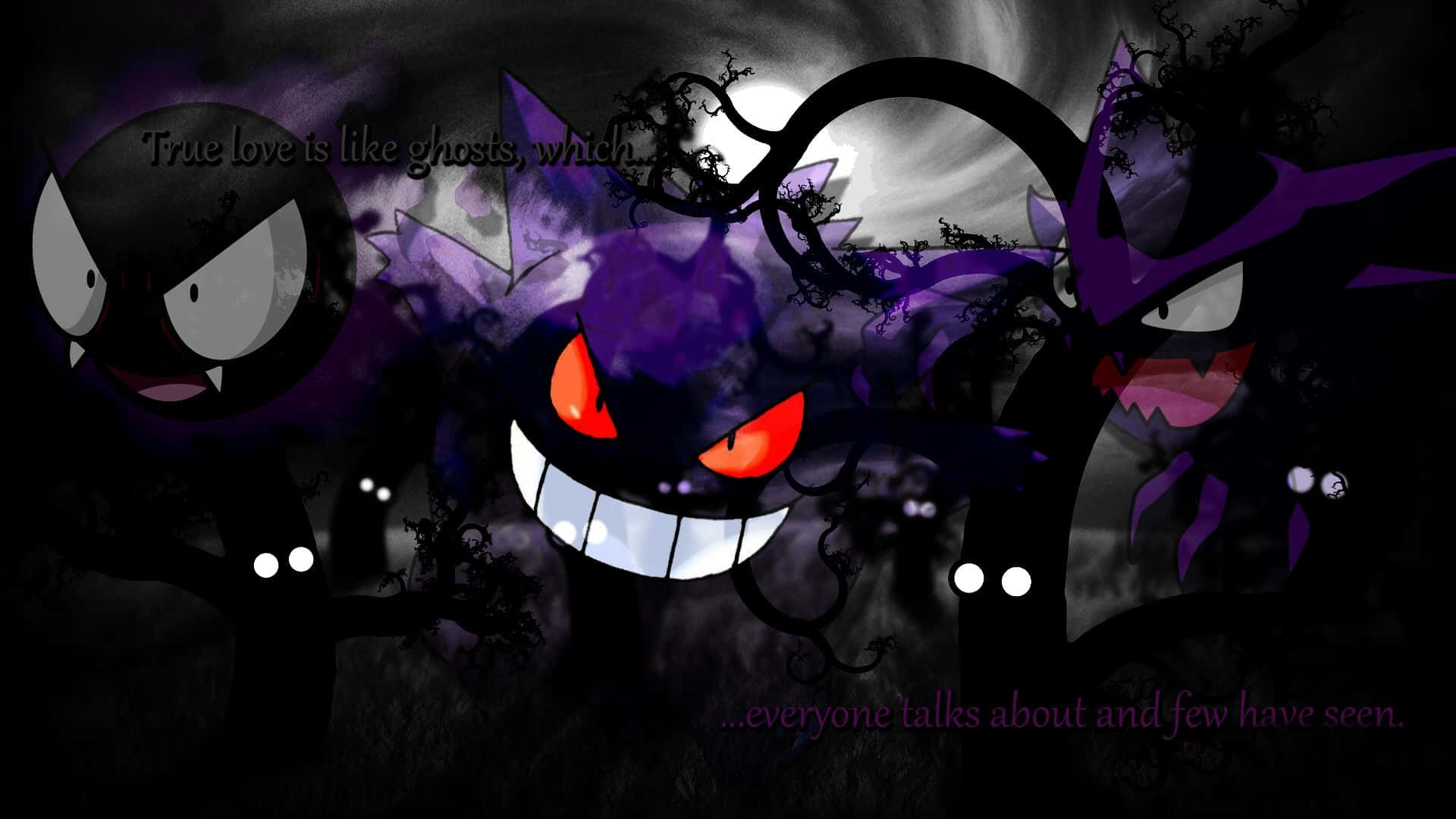 Ghost Pokemon 1920 X 1080 Background