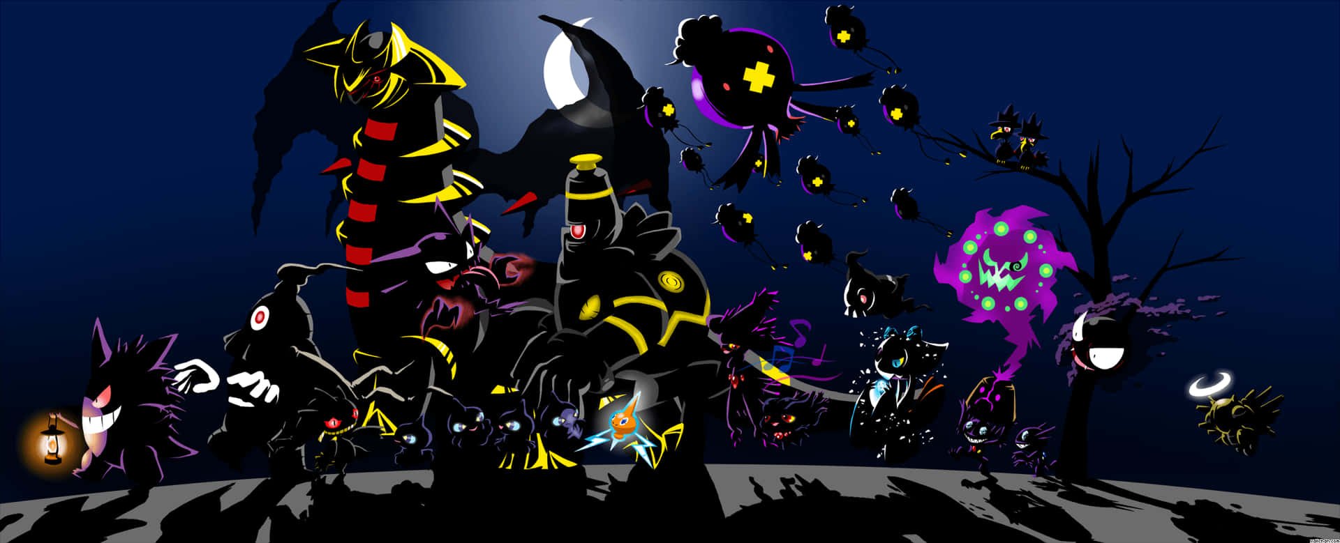 Ghost Pokemon 2269 X 921 Background