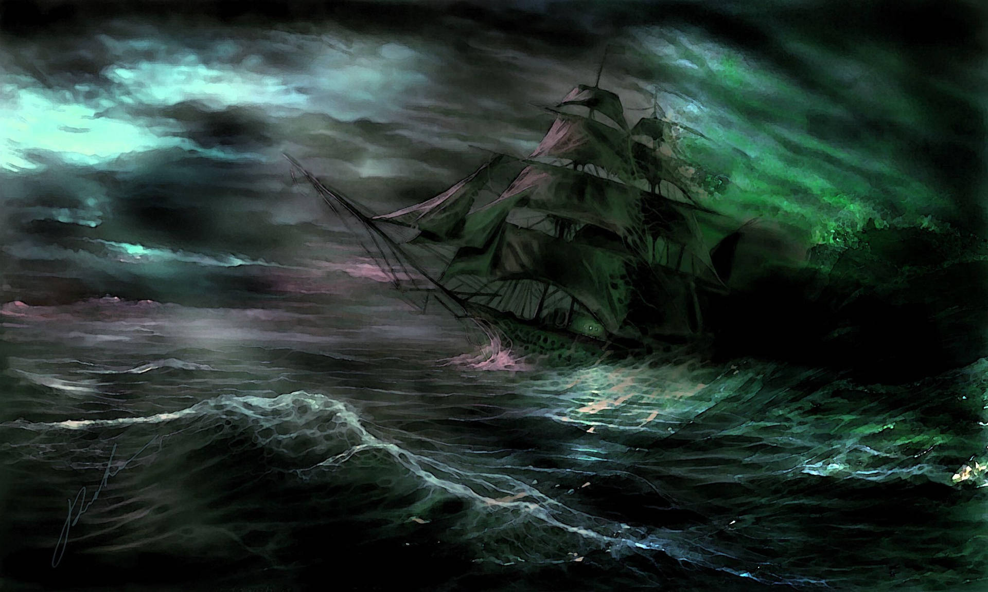 Ghost Ship Fan Art Background
