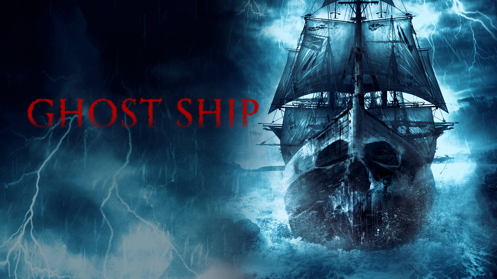 Ghost Ship Horror Movie Poster Background