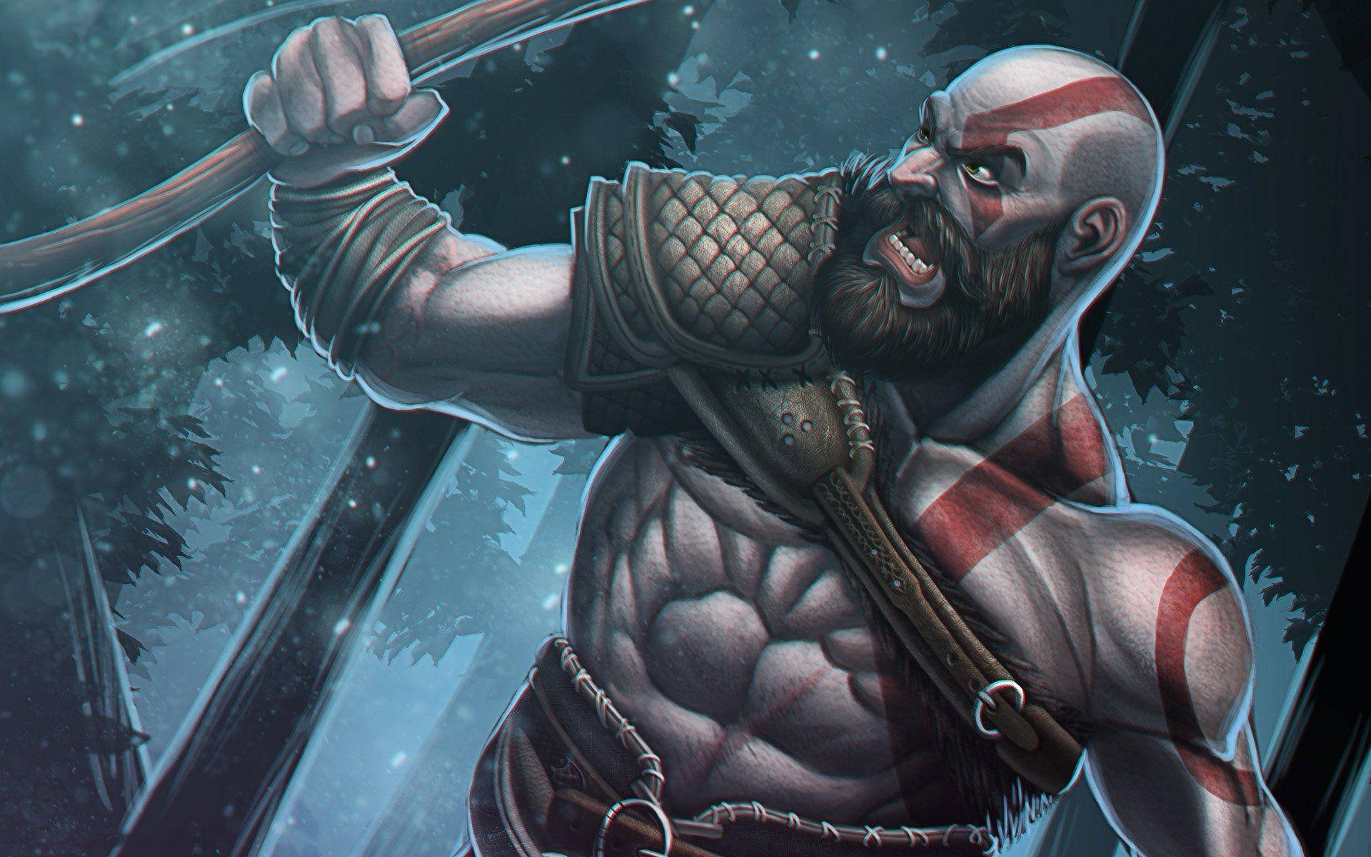 Ghost Spartan Kratos Playstation Background